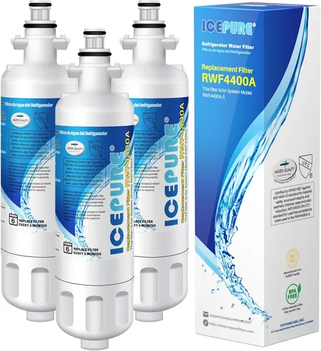 Vista 11 de ICEPURE 4874960100 Filtro de agua de repuesto para refrigerador Blomberg Beko 4874960100, certificación NSF/ANSI 42, reduce el sabor y el olor