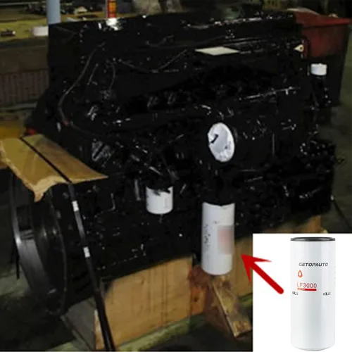 Vista 5 de GETOPAUTO Filtro de lubricante de aceite LF3000 compatible con motores diésel ISC 8.3L ISL/QSL 9.0L ISM N14 M11 reemplaza 3401544 XLF75000
