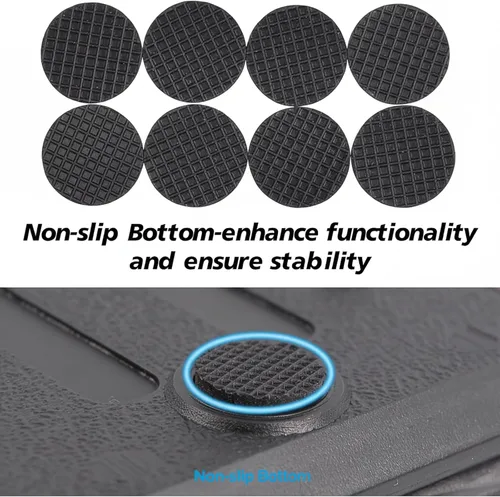 Vista 5 de Reposapiés para debajo del escritorio en el trabajo con 4 niveles de altura ajustable, reposapiés plegable ergonómico para oficina