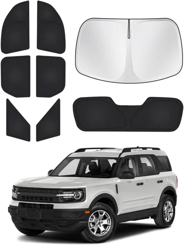 Vista 10 de Canvcle Parasol para parabrisas para Tesla modelo Y/3 2017-2025 2026 (compatible con modelos 2025 Y Juniper/2024 Modelo 3 Highland), parasol grueso