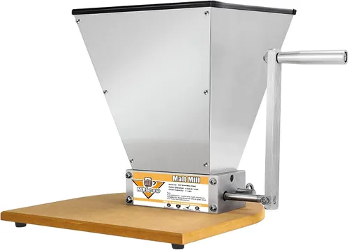 Vista 8 de MRbrew Trituradora de malta con base metálica, Homebrew de acero inoxidable Negro