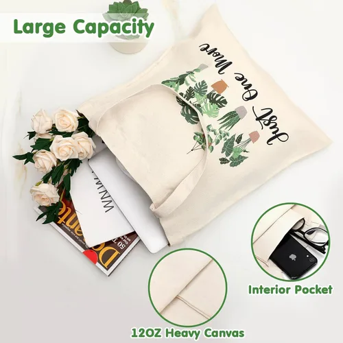 Vista 8 de Nefelibata Regalos para amantes de las plantas para mujeres, bolsa de mano Plant Lady de 16 onzas, taza de café helado Just One More con tapa