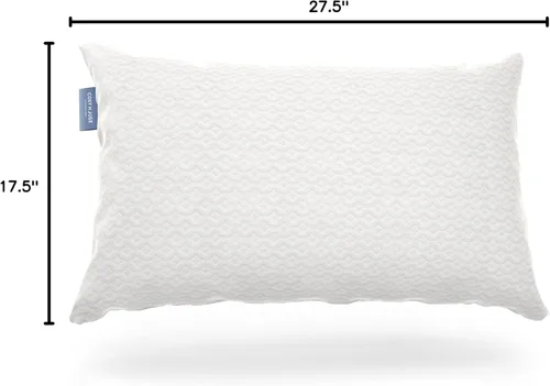 Vista 9 de Cosy House Collection - Almohada de espuma viscoelástica de lujo con rayón derivado de bambú triturado - Relleno ajustable y extraíble - Funda
