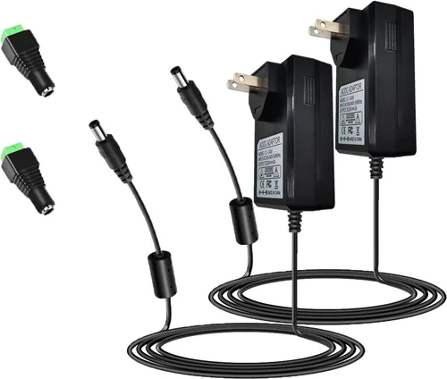 Vista 8 de 2 Pack HZHFCB Adaptador de fuente de alimentación de 24V 24 voltios 2A Adaptador de fuente de alimentación Convertidor AC a DC Transformador Entrada