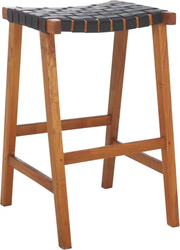 Vista 10 de Safavieh Home Collection Abreu - Taburete rectangular de madera maciza de 30 pulgadas (totalmente montado)