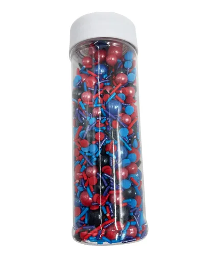 Vista 6 de Spiderman - Gránulos comestibles para decoración de pasteles de Navidad, 4.2 onzas, decoraciones de pasteles elegantes para decoraciones