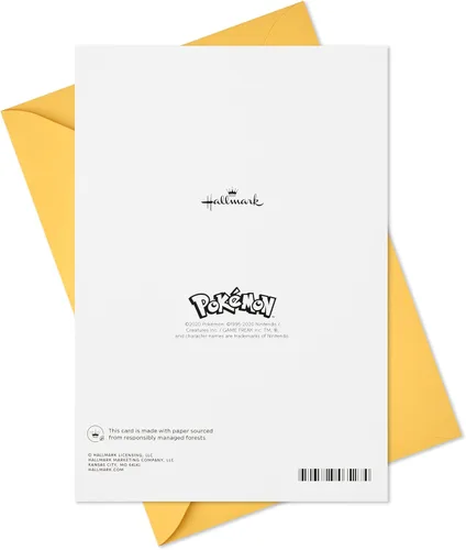 Vista 6 de Hallmark Pokémon - Tarjeta de cumpleaños desplegable para niños (Pikachu, Squirtle, Charmander, Bulbasaur)