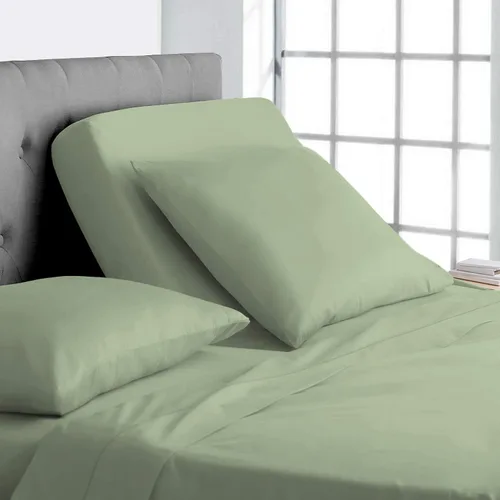 Vista 7 de Online Bedding Linen Flex Top - Cama tamaño Queen, 800 hilos, algodón egipcio de 18 pulgadas, sábanas divididas de bolsillo profundo para dormir