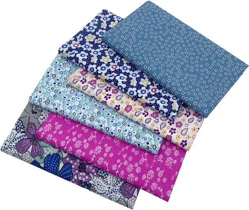 Vista 10 de aufodara 6 piezas de 19.6 x 31.4 pulgadas (19.7 in x 31.5 in) de tela de algodón precortada, rectangular, paquete de tela de algodón