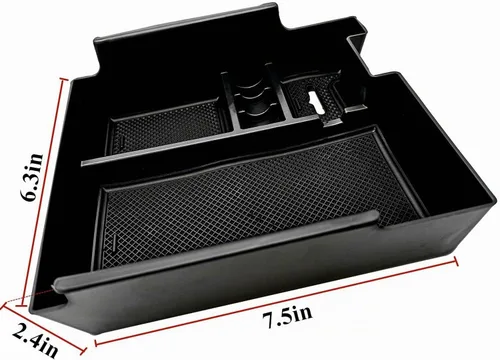 Vista 3 de Organizador de Consola Central Caja de Almacenamiento Interior compatible con Ford Explorer 2019 2018 2017 2016 2015 2014 2013 2012 Accesorios