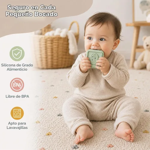 Vista 3 de Tazas Apilables para Bebés, Juguetes de Apilar de Silicona, Torre Educativa de Construcción para Bebés 6M+, Bloques de Construcción Blandos