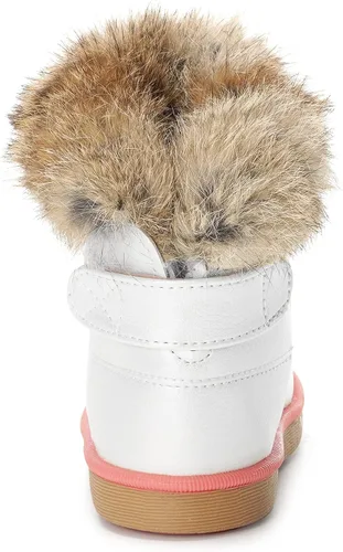 Vista 3 de KVbabby Botas de nieve para niños pequeños, con forro de piel sintética, impermeables