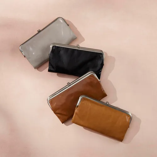 Vista 8 de HOBO Cartera de mano de cuero Lauren para mujer
