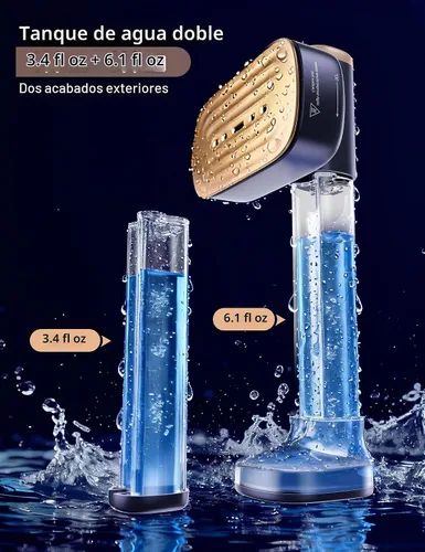 Vista 8 de Sundu Vaporizador de viaje para ropa, (6.1 fl oz+3.4 fl oz) 2 tanques Zafiro