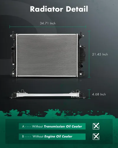 Vista 2 de SCITOO Conjunto de radiadores de motor de repuesto automotriz para Ford Fusion 2013-2019, Police Responder Hybrid 2019-2020 y para Lincoln MKZ