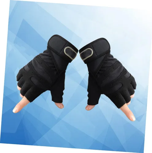 Vista 2 de BESPORTBLE 1 par de guantes deportivos para hombre, guantes de entrenamiento al aire libre, guantes de mano para hombres guantes de entrenamiento