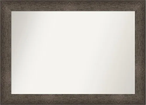 Vista 616 de Amanti Art Espejo de pared personalizado no biselado (25 x 25 pulgadas), marco de bronce acentuado, varios tamaños personalizados, espejo de baño