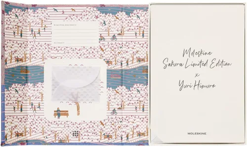 Vista 15 de Moleskine Edición Limitada Sakura - Cuaderno, tapa dura, grande (5 x 8.25 pulgadas), a rayas/con líneas, Caja de Coleccionista Premium Swan