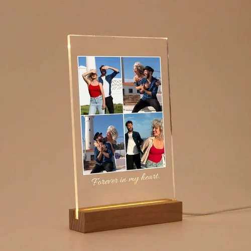 Vista 9 de MOIFAITYA - Placa de collage de fotos personalizada, marcos de fotos personalizados, regalos de fotos para el día de San Valentín, boda, él, pareja