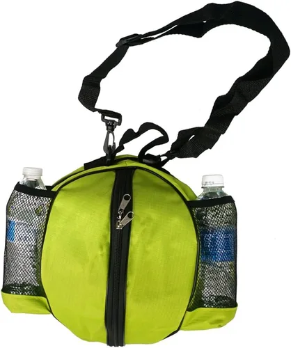 Vista 12 de Tamaño 7 (29.5") Bolsa de baloncesto para pelota de fútbol, fútbol, voleibol, softbol, bolsa de deportes con soporte para bolsa de bola+correa