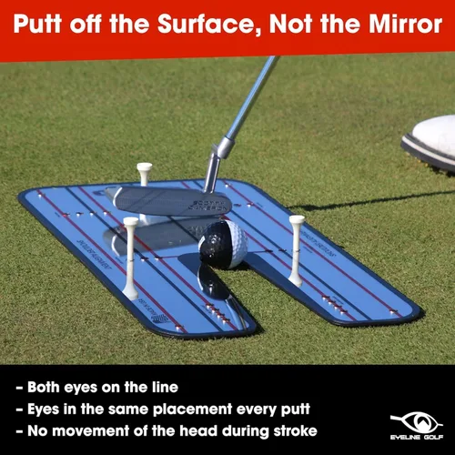 Vista 5 de Genuine EyeLine Golf Alignment Putting Mirror - Top Training Aid on the PGA Tour - See Rapid Improvement - Helps Beginner, Junior, and Scratch