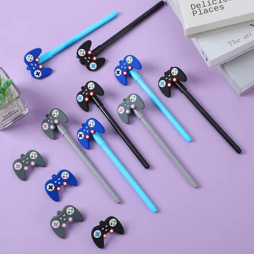Vista 4 de Tinlade 24 bolígrafos de tinta con temática de videojuegos, regalos de fiesta de videojuegos, regalos de fiesta de cumpleaños, regalos para oficina