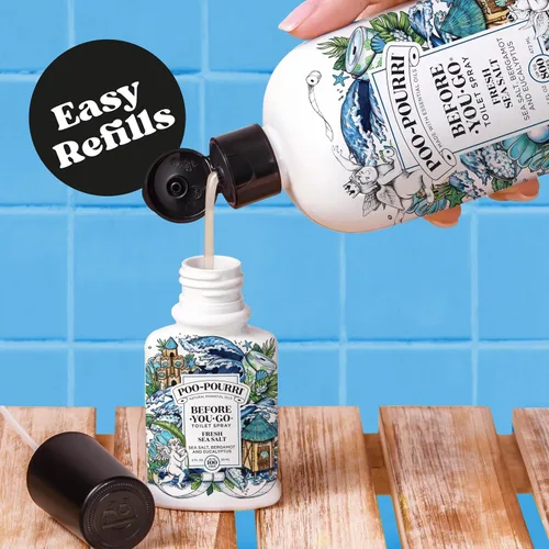 Vista 2 de Poo-Pourri Before-You-Go - Recambio de espray para inodoro, sal marina