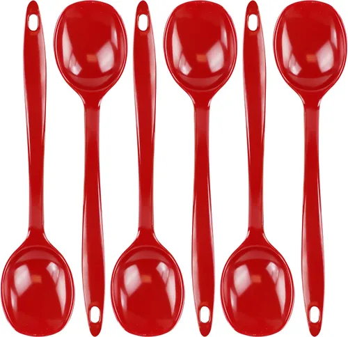 Vista 29 de Reston Lloyd Cuchara de cocina para servir, untar, mezclar, resistente al calor, sin BPA, melamina de 11 pulgadas, utensilio con mango ergonómico