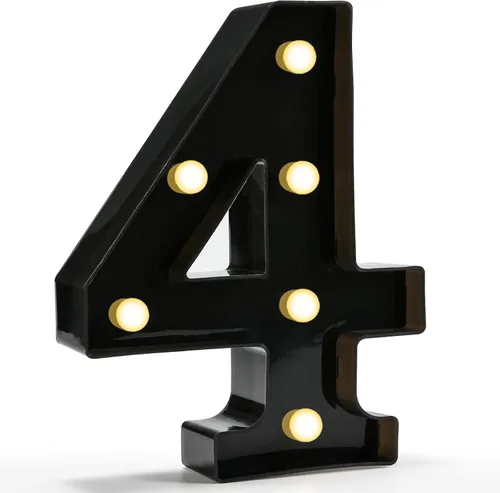 Vista 83 de Pooqla - Números iluminados negros, decoraciones de cumpleaños 50 para hombres Number 50