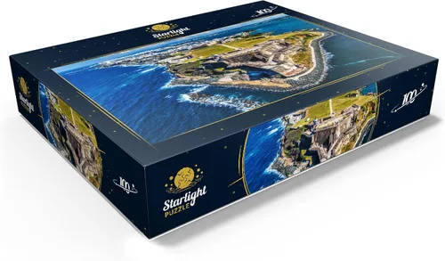 Vista 3 de MyPuzzle - Vista aérea del Castillo San Felipe del Morro en el Viejo San Juan, Puerto Rico, rompecabezas prémium de 100 piezas para adultos