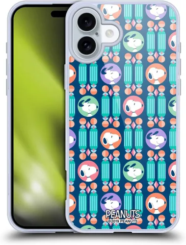 Vista 36 de Head Case Designs Snoopy Deco Dreams - Funda de gel suave con licencia oficial de Peanuts Blue Pattern compatible con Apple iPhone 7 Plus/iPhone 8