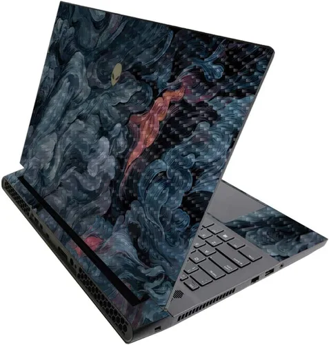 Vista 24 de MightySkins - Skin brillante con purpurina para Alienware M17 R3 (2020) y M17 R4 (2021) - Diversión de los años 90 Acabado duradero con purpurina