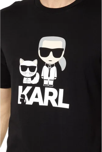 Vista 3 de Karl Lagerfeld Paris Karl & Choupette - Camiseta de cuello redondo para hombre