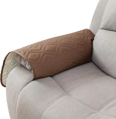 Vista 35 de Genina Juego de 2 Fundas de Reposabrazos para Sofá 100% Impermeables, Fundas para Reposabrazos de Sofá, Sillón, Protectores Antideslizantes