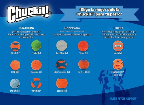 Vista 4 de Chuckit! Bolas inflables que brillan en la oscuridad – Pelota para perros, juguete Chuckit para perro, bolas de brillo máximo – S, 2 pulgadas
