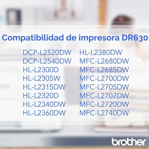 Vista 2 de Impresora de unidad de tambor Brother