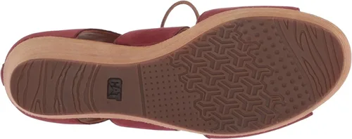 Vista 4 de Caterpillar Alma Ghillie Tie Platform Wedge Sandalia para mujer