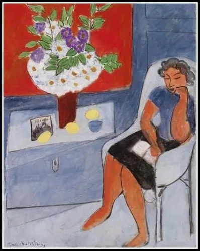 Vista 2 de Pintura francesa de ventana en Collioure por Henri Matisse - Pintura al óleo para manualidades, pintura al óleo para bricolaje, kits de pintura