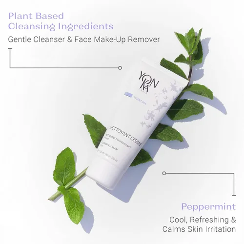 Vista 8 de Yonka Nettoyant Creme Crema desmaquillante limpiadora Elimina las impurezas con menta calmante y glicerina vegetal Para pieles sensibles al