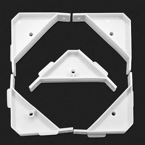 Vista 7 de Waziaqoc Soporte triangular de gabinete 12 piezas, soporte de esquina de 90 grados