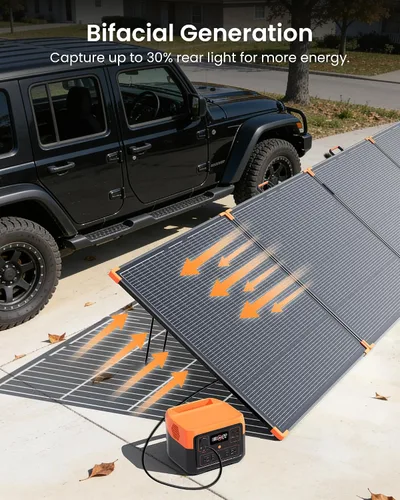 Vista 3 de ZOUPW 480W biacial panel solar portátil tipo N 16BB para la central