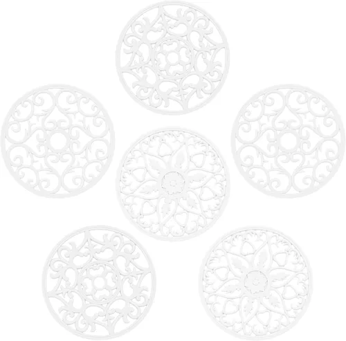Vista 8 de Salvamanteles para platos calientes, salvamanteles de silicona para cocina, salvamanteles de silicona para ollas y sartenes calientes, soporte