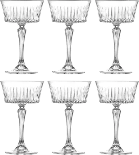 Vista 14 de Barski Copas de flauta de tostado, champán, flautas, juego de 6 copas de cristal de flauta, flautas de brindis de boda, diseñadas, 7 onzas
