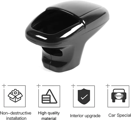 Vista 4 de CheroCar Funda para perilla de palanca de cambios Dodge Accesorios internos para Dodge Challenger Charger 2015-2022, para Dodge Durango 2018-2022