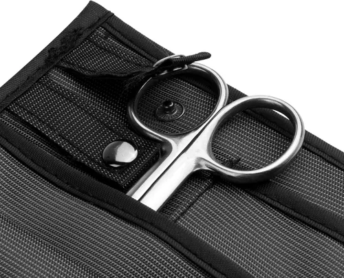 Vista 3 de Beautyflier Bolsa organizadora de nailon con 4 bolsillos, bolsa organizadora para accesorios, estuche de herramientas y kit de atención médica