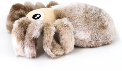 Vista 2 de Animal de peluche de araña mentirosa calentable y refrigerable, almohadilla térmica para microondas para calambres menstruales, lindos peluches