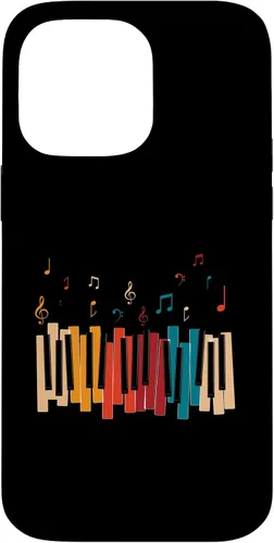 Vista 21 de iPhone 11 Pro Notas de Música Teclado Colorido Piano Case
