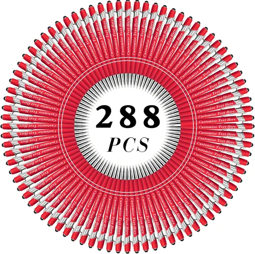 Vista 61 de Bolígrafos personalizados a granel con punta de lápiz capacitivo, 12 bolígrafos personalizados con logotipo de mensaje con nombre, bolígrafos