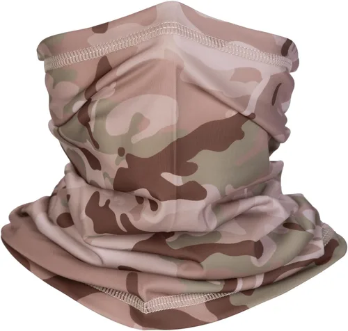 Vista 8 de Polaina de cuello de camuflaje, bufanda de esquí para hombres y mujeres, protección UV, resistente al viento, para pesca, caza, ciclismo
