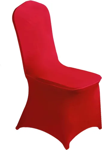 Vista 8 de MDS - Juego de 10 fundas elásticas de elastano blanco para sillas de comedor, bodas, fiestas, comedor, banquetes, sala de estar, universales